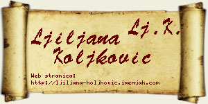 Ljiljana Koljković vizit kartica